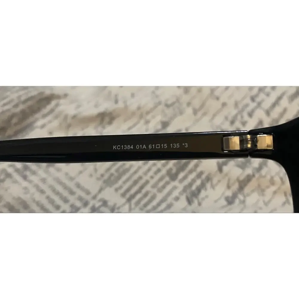 NEW Kenneth Cole Reaction KC 1384/S OIA Black Wrap PLASTIC  61 Unisex Sunglasses